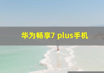 华为畅享7 plus手机